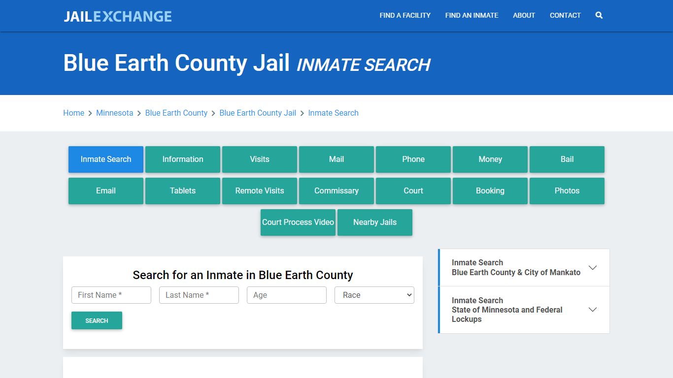 Blue Earth County Jail, MN Inmate Search: Roster & Mugshots